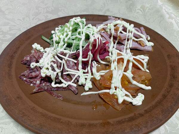 У Янки - Салат Папараць-кветка