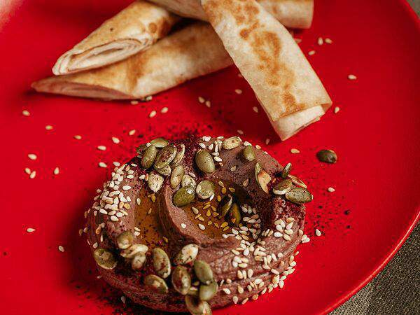 Сияние - Паштет из фасоли с теплым роллом