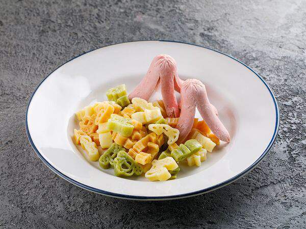 Стейк By Steak - Детские Сосиски-осьминожки с макаронами