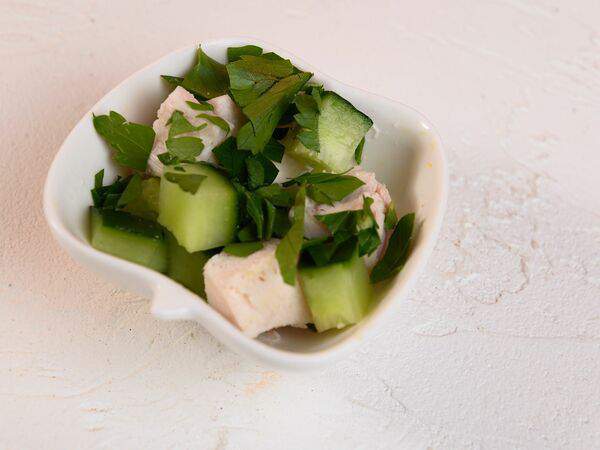 Картофельный папа - Наполнитель Курица с огурцами