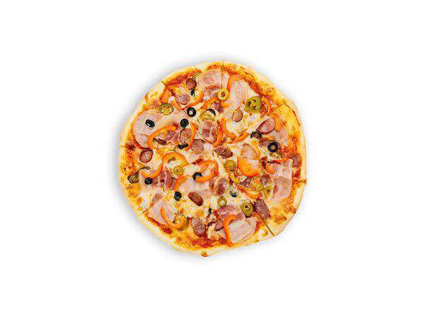 Бобы - Пицца с Ветчиной и грибами