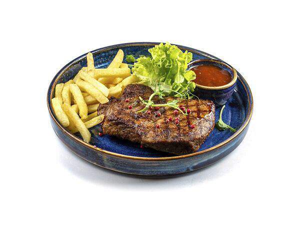 Веранда - Стейк из свинины с соусом BBQ