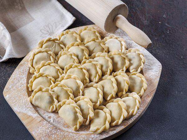 Оливье - Вареники с картофелем и грибами