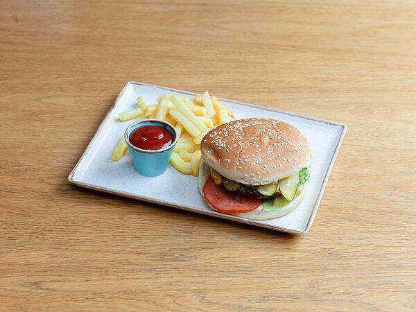 Bonjour Éléphant - Бургер из мраморной говядины с картофелем фри