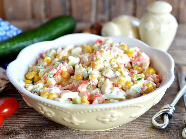 Оливье - Салат со Снежным крабом