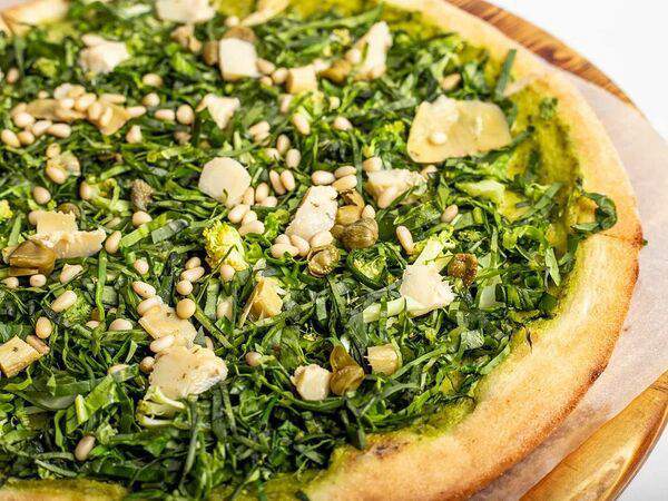 Pizza Hub - С брокколи и шпинатом (вегетарианская)