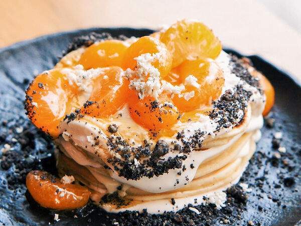 Молоко кофе сахар - Мандариновые панкейки