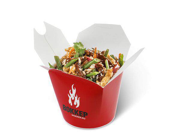 Воккер - Рис по-тайски со свининой