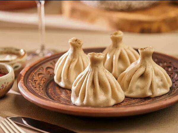 Месхети - Хинкали с грибами и зеленью