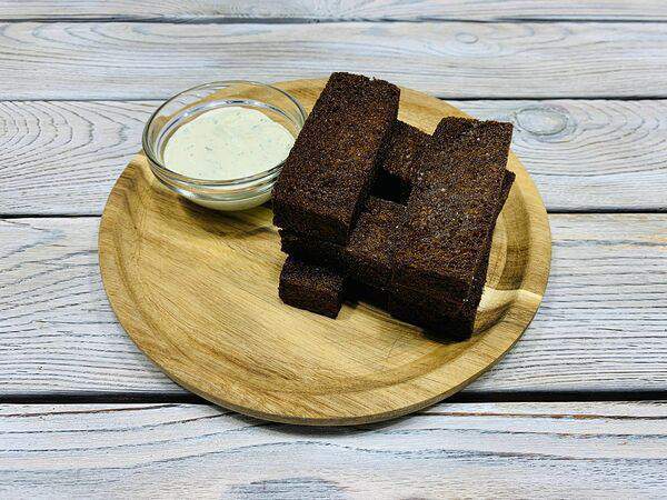 FullHouse Food - Гренки чесночные с соусом Тартар