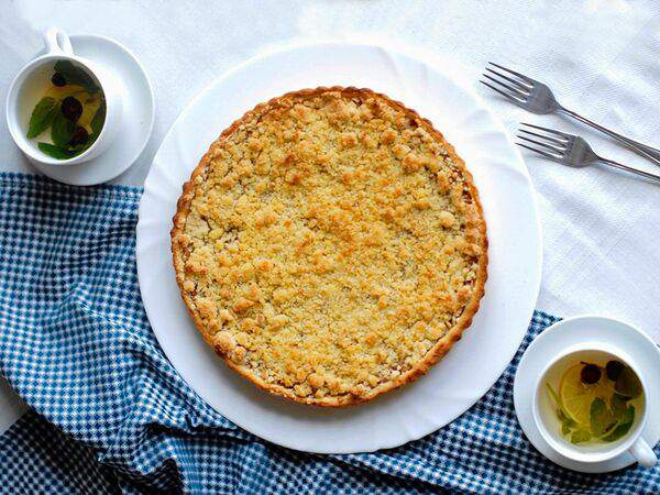 Время вкусных путешествий - Яблочный киш с брусникой