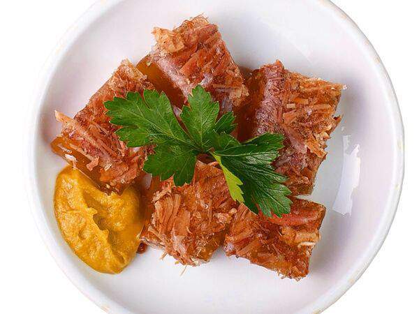 Галушка - Холодец c горчицей