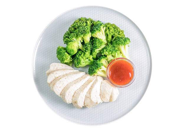 Мандарин - Грудка цыплёнка с брокколи и тайским соусом