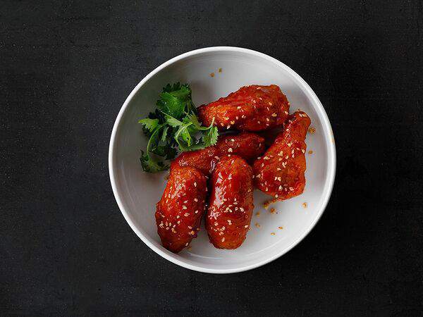 Рис - Куриные крылышки в соусе Барбекю по-китайски