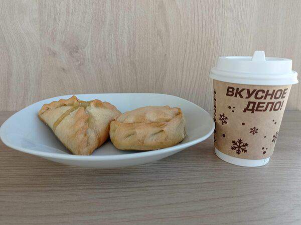 Татнефть кафе - Комбо: Эчпочмак, элеш и Американо Nestle