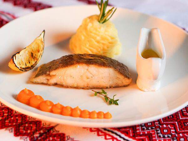 Диканька - Палтус с имбирно-цитрусовым соусом