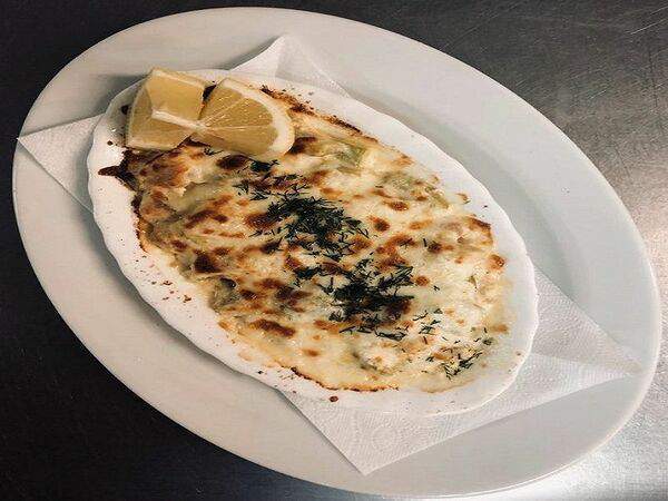 Вива пицца - Филе лосося с креветками и цукини