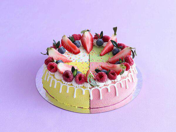 Натуральное мороженое Creme & Caramel - Торт-мороженое Набор четвертинок