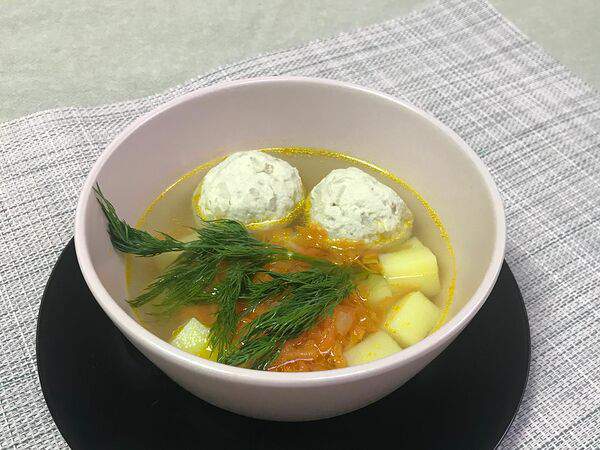 Кулинария Хорошая - Суп с куриными фрикадельками