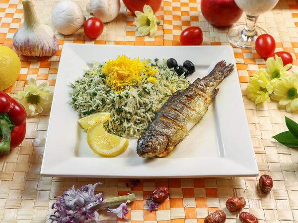 Камелия - Сабзи поло с форелью