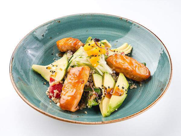 Udcкафе Upside Down Cake - Боул с лососем