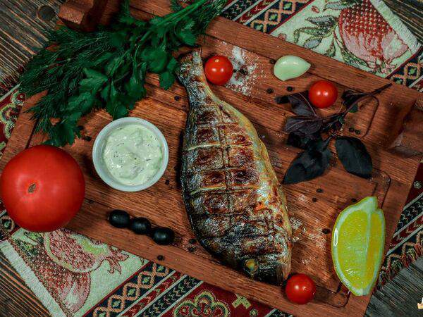 Шашлычный двор - Шашлык из рыбы дорадо