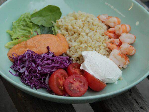 Фрай - Боул с булгуром и креветками