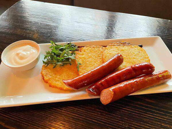 Паб #ПП - Драники с колбасками по-охотничьи