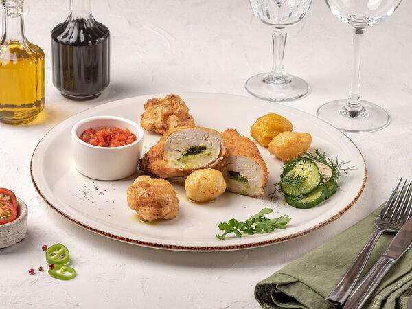 Солянка - Котлета по-киевски с картофелем