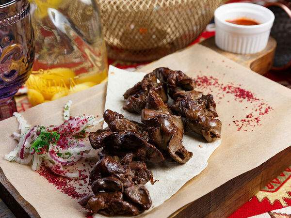 Мангал & гриль - Шашлык из куриной печени