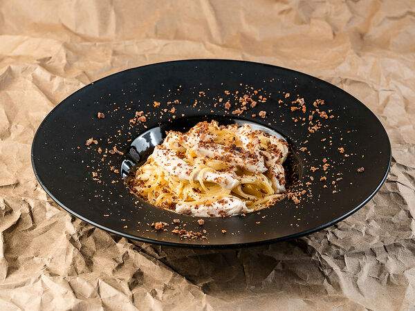 Скандалистъ - Паста Альфредо с курицей и грибами