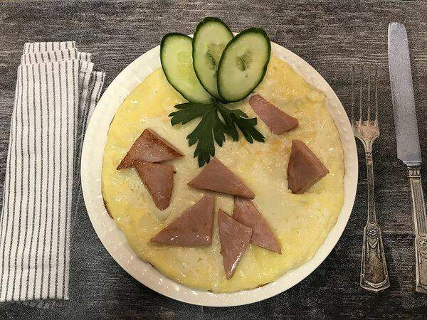 Пельменьок - Омлет с ветчиной