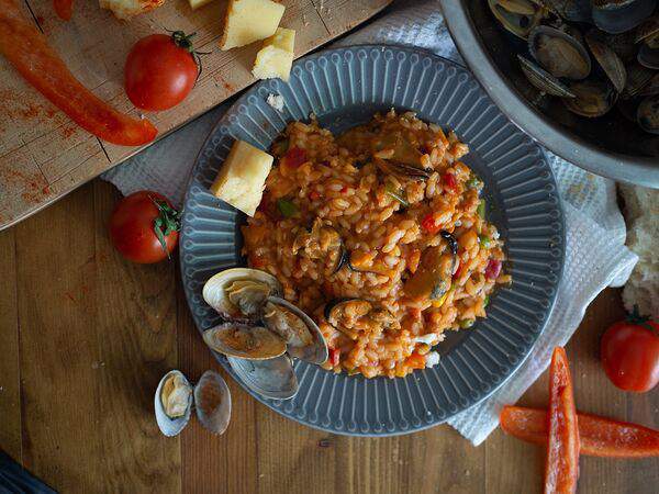 LIL KITCH - Ризотто с мидиями под соусом Сальса