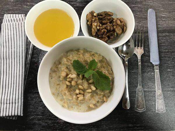 Пельменьок - Каша Овсяная Несладкая с Медом и орехами