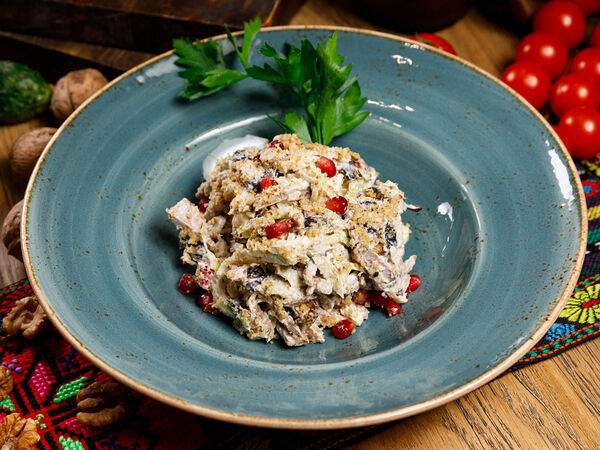 Мангал & гриль - Салат из телятина с баклажанами