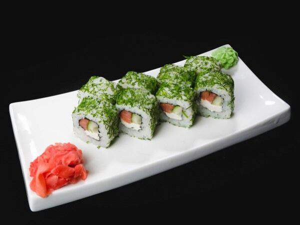 Атмосфера - Ролл Грин с копченым лососем