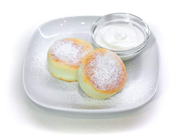 Ленинградские Булочные - Сырники со сметаной и джемом
