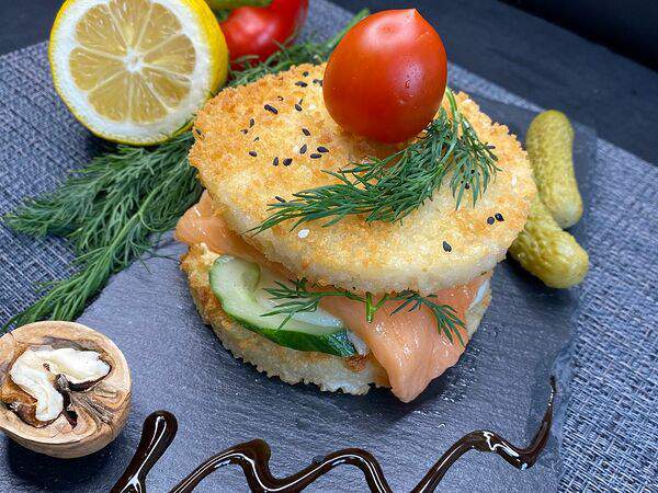 Японосуши - Бургер с лососем