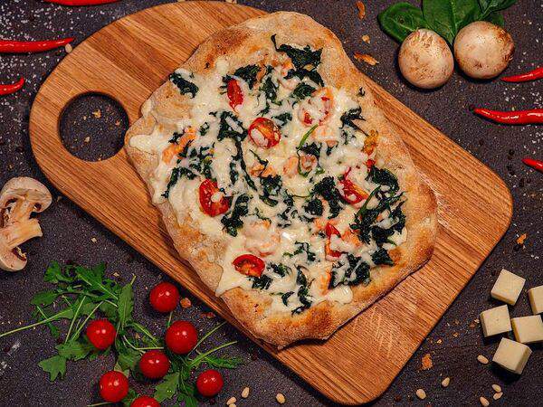 Между нами булочками - Лосось со шпинатом