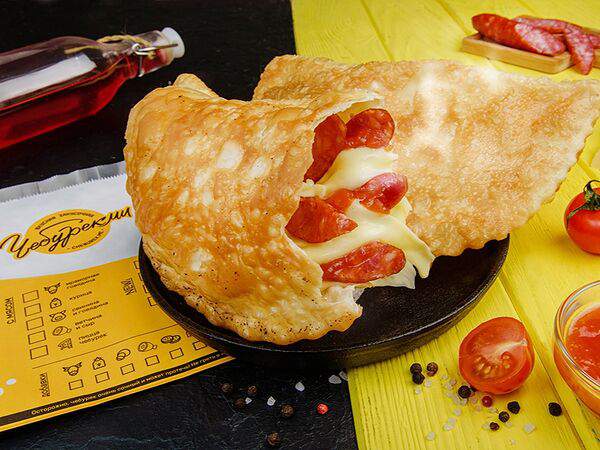 Чебурекми - Завтрак чебурек с охотничьими колбасками