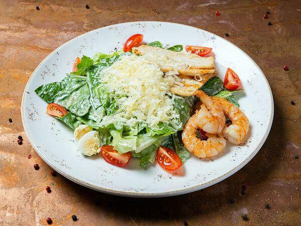 Фабрика - Салат Цезарь с креветками