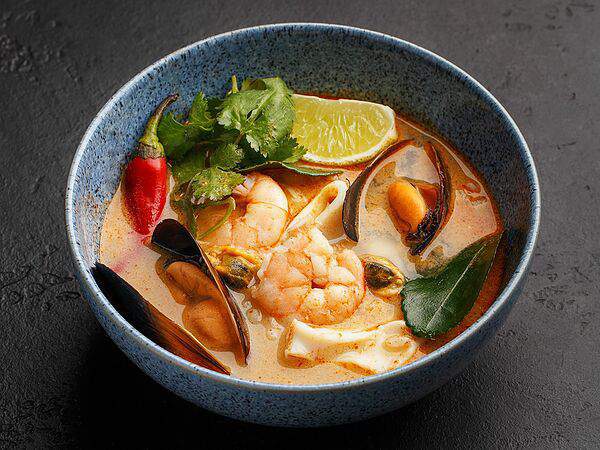 Ресторан честных цен - Тайский суп с морепродуктами