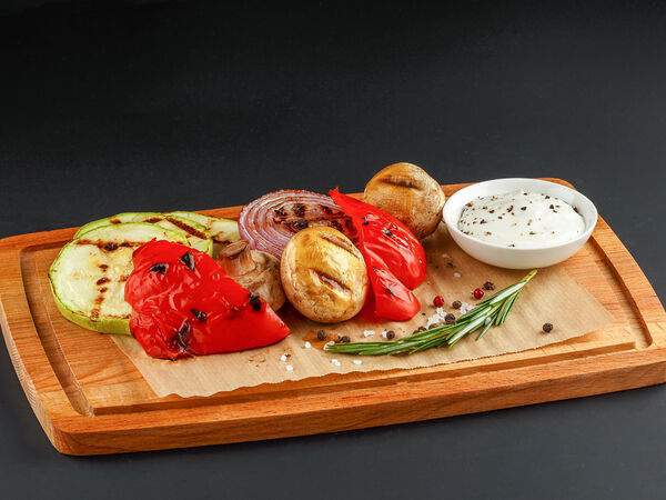 Мясоед - пицца и гриль - Овощи на гриле