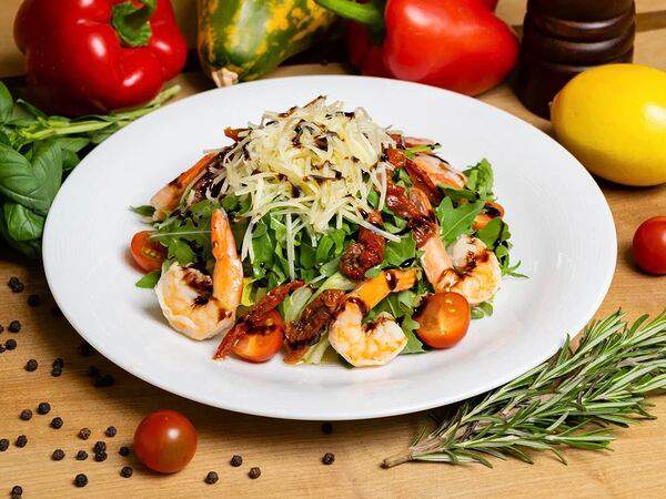 Луковка пиццерия Scrocchiarella - Рукола с креветками