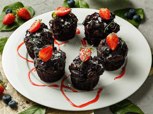 Вэлфед - Шоколадные маффины с вишней