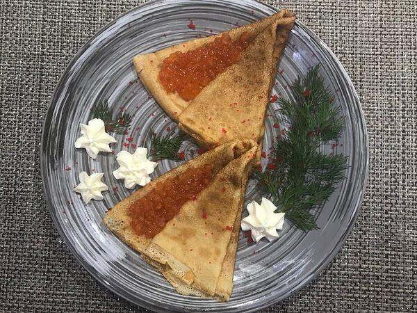 Налепили - Блины с красной икрой