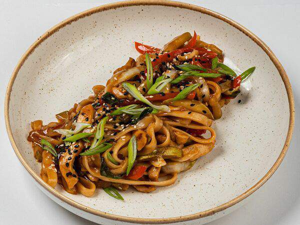 Блиныпицца - Удон с цыпленком