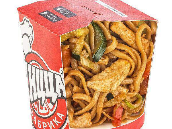 ПиццаФабрика - Удон с курицей в соусе терияки