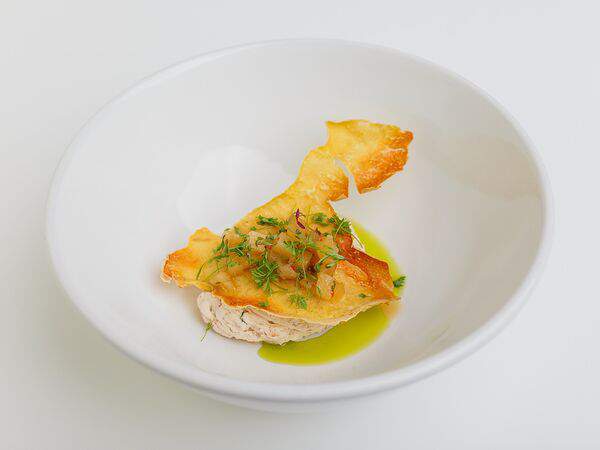 Глупый француз - Сливочный паштет с тигровой креветкой