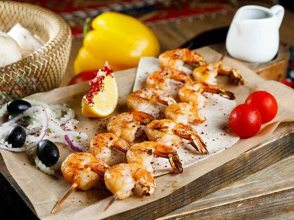 Мангал & гриль - Шашлык из креветок